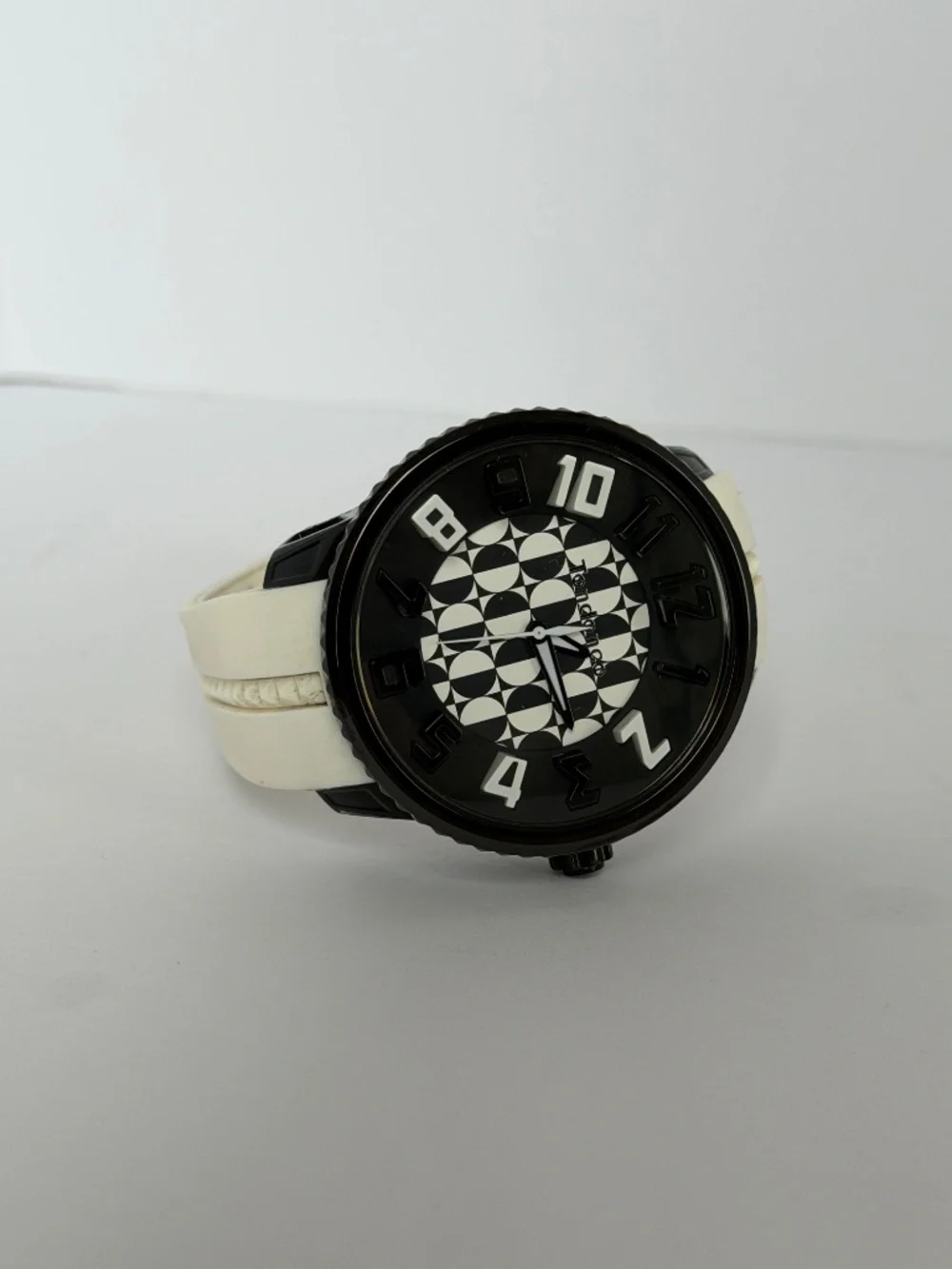 Tendence for Hydrogen Gulliver 50mm Watch Black White Geometric Dial